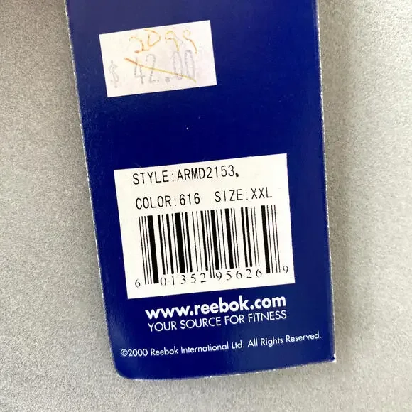 Vintage Reebok Sweatshirt Mens XXL red Hoodie Logo 00s Old Stock‎ Y2k pullover